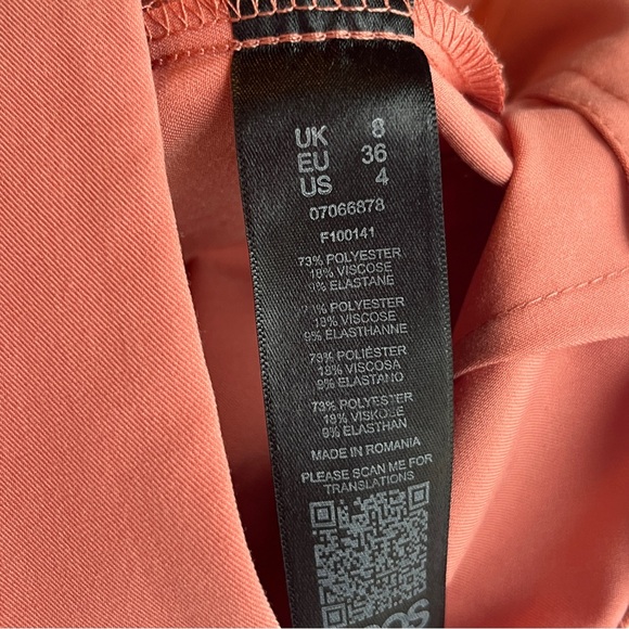 ASOS Coral High Waist Pants Small XS - Picture 11 of 12